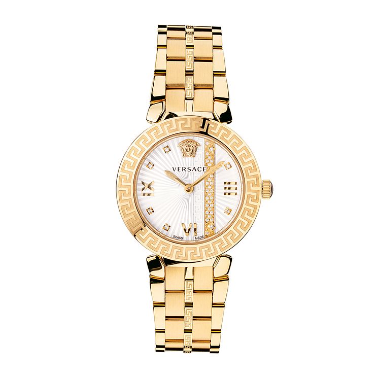 Versace Greca Icon Ladies Gold Tone Bracelet Watch
