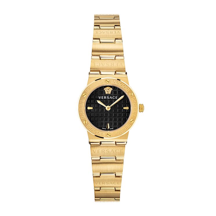 Versace Greca Logo Mini Ladies Gold Tone Bracelet Watch
