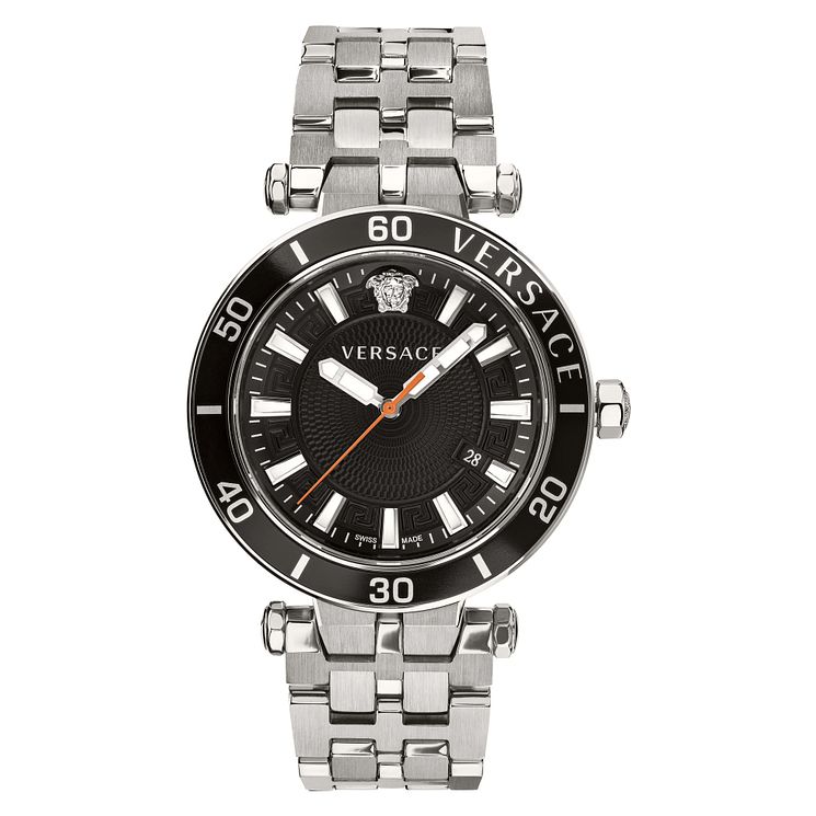 Versace Greca Sports Mens Stainless Steel Bracelet Watch