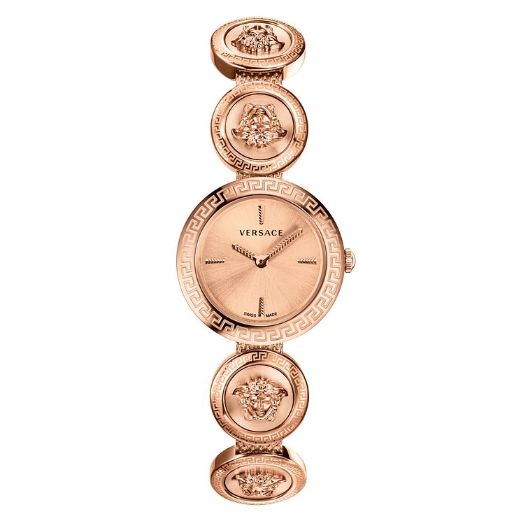 Versace Medusa Stud Icon Rose Gold Plated Bracelet Watch