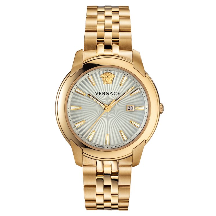 Versace V-urban Mens Yellow Gold Tone Bracelet Watch