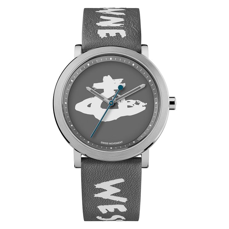 Vivienne Westwood Ladbroke Ladies Grey Leather Strap Watch