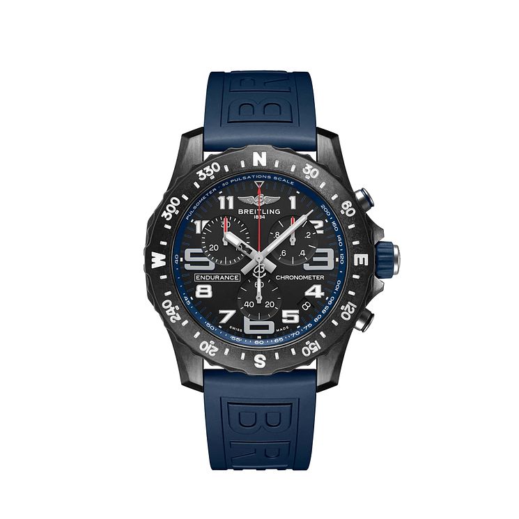 Breitling Endurance Pro Chrono Blue Rubber Strap Watch
