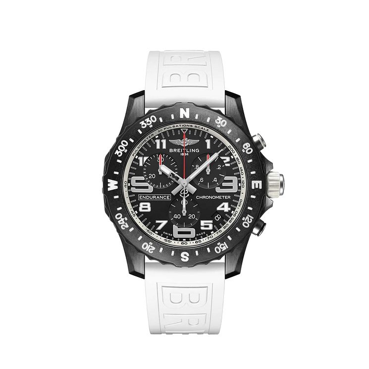 Breitling Endurance Pro Chrono White Rubber Strap Watch
