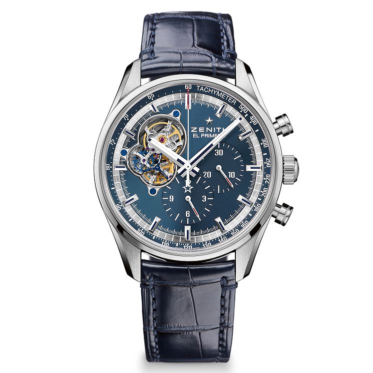 Zenith El Primero Mens Stainless Steel Strap Watch