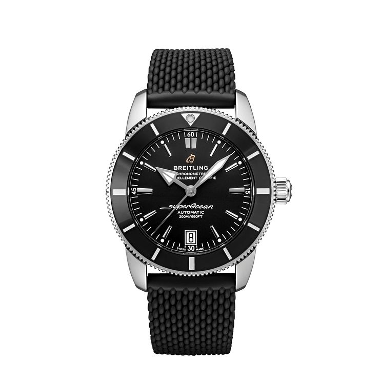 Breitling Mens Superocean 42 Black Strap Watch