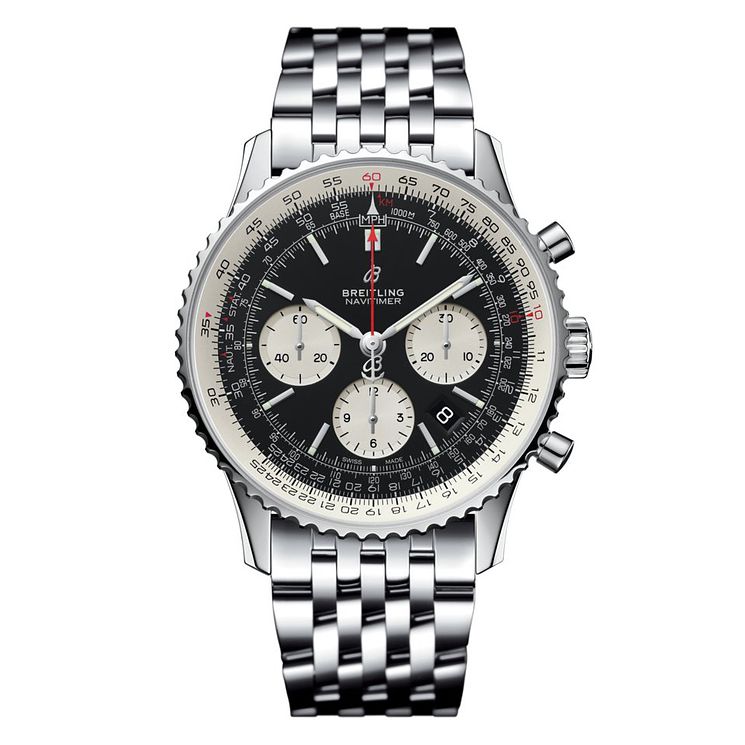 Breitling Navitimer 01 Mens Stainless Steel Bracelet Watch
