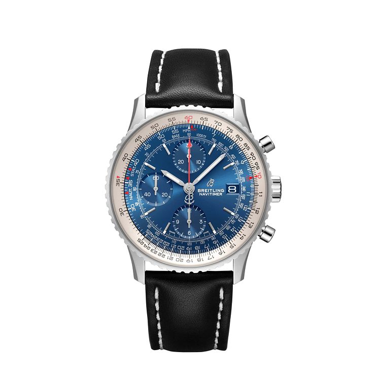 Breitling Navitimer 1 Mens Chronograph Black Strap Watch