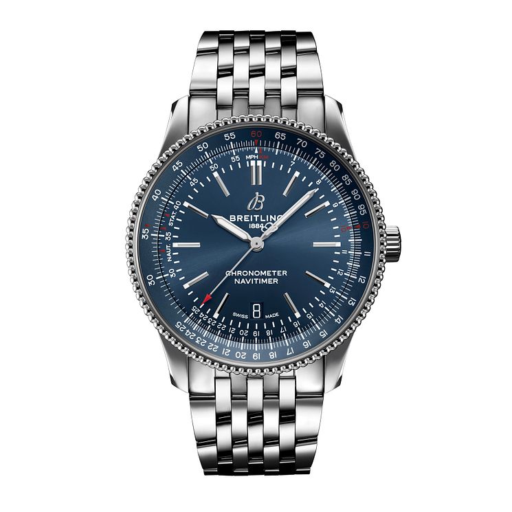 Breitling Navitimer Automatic 41 Blue Steel Bracelet Watch