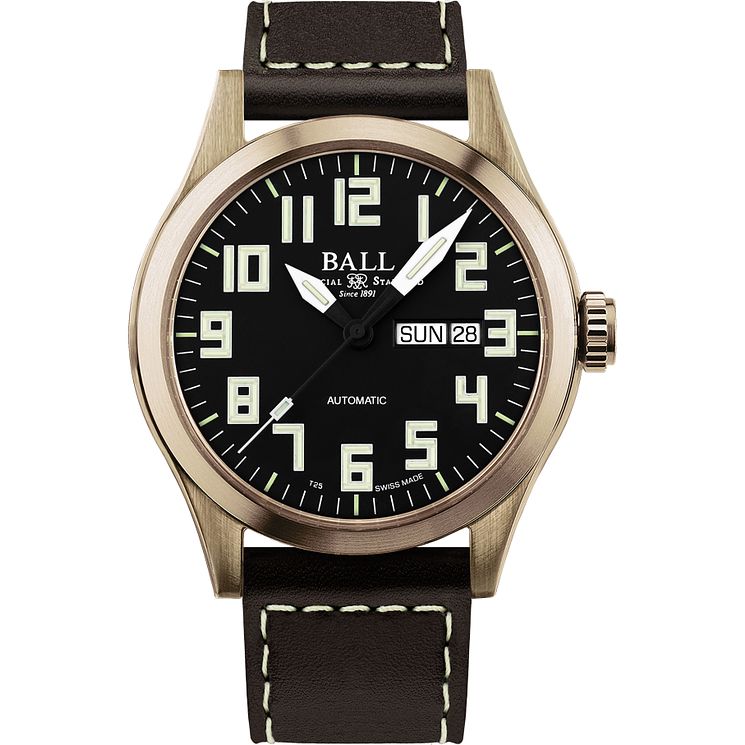 Ball Engineer Iii Bronze Mens Black Strap Watch