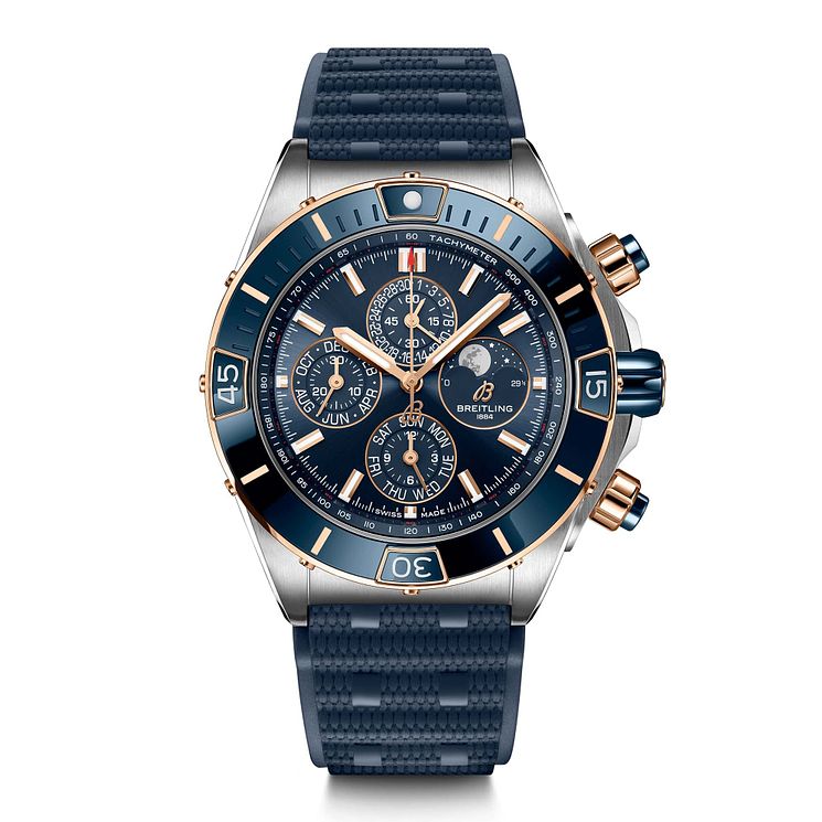 Breitling Super Chronomat 1461 Days Blue Strap Watch