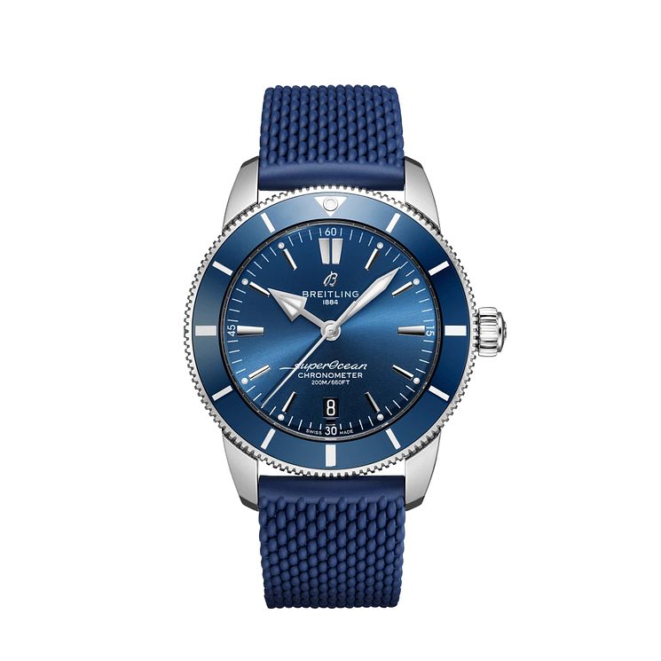 Breitling Superocean Heritage Ii Mens Blue Strap Watch