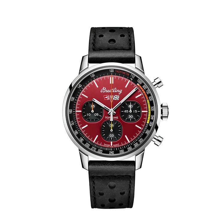 Breitling Top Time Chevrolet Corvette Leather Strap Watch
