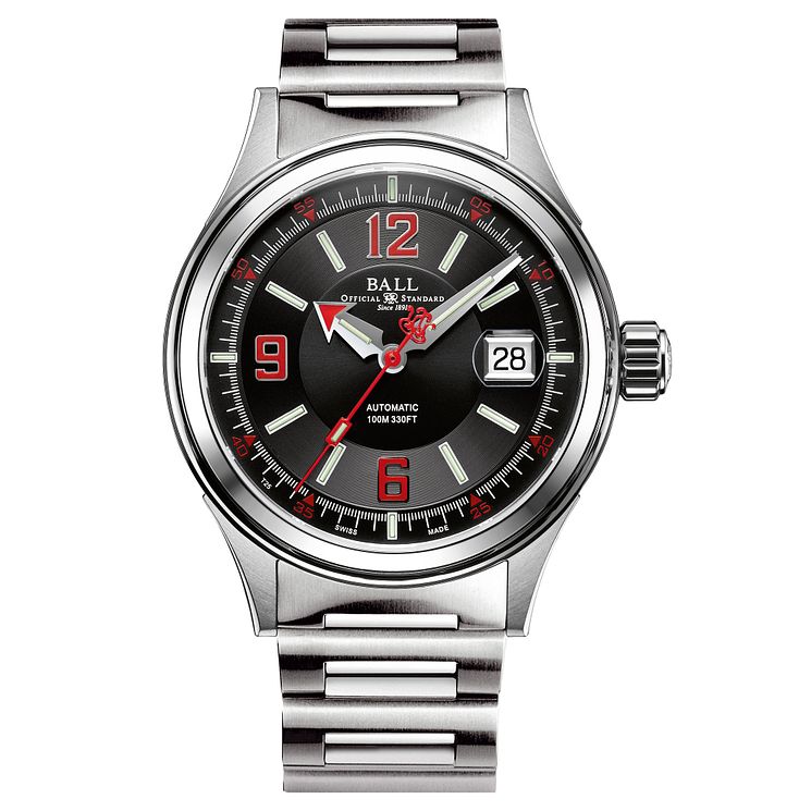 Ball Fireman Racer Mens Stainless Steel Bracelet Watch