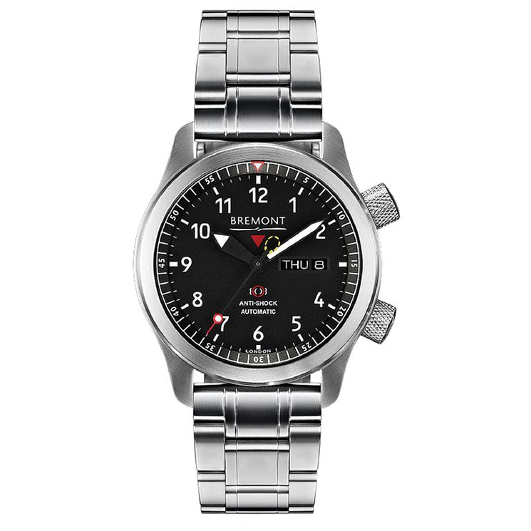 Bremont Mbii Black Mens Stainless Steel Bracelet Watch