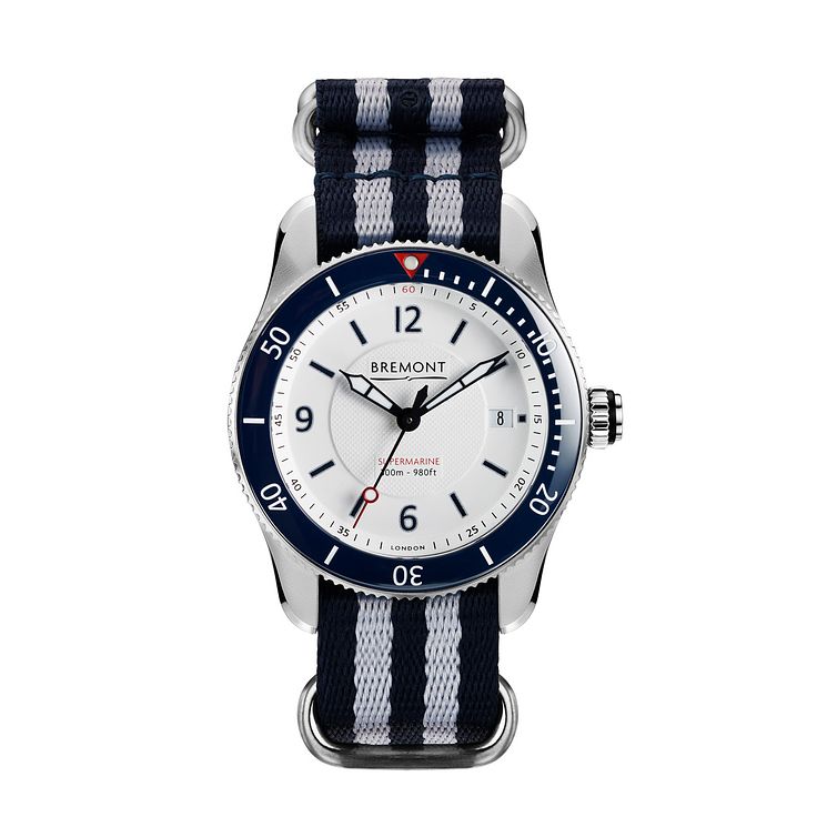 Bremont S300 Mens Striped Strap Watch