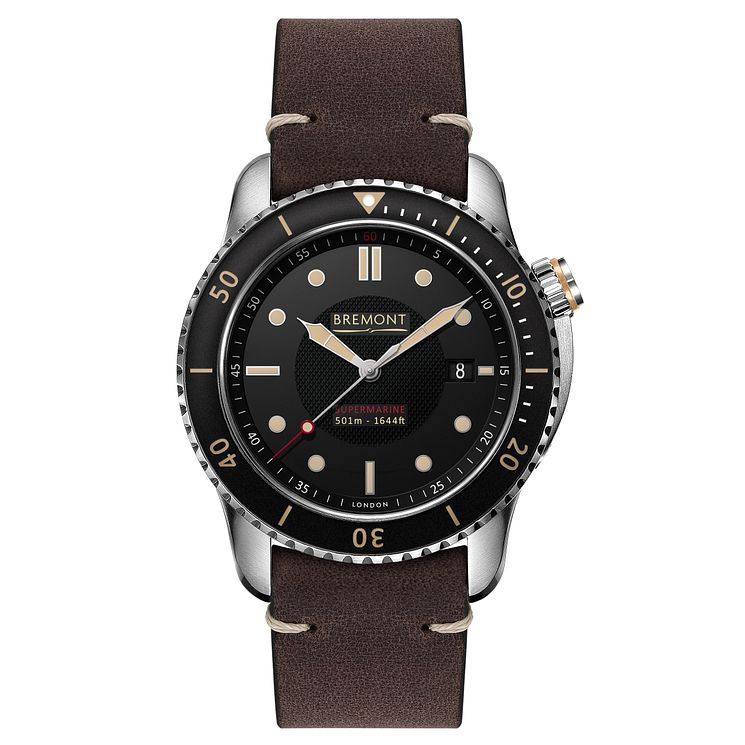 Bremont Supermarine S501 Mens Brown Rubber Strap Watch