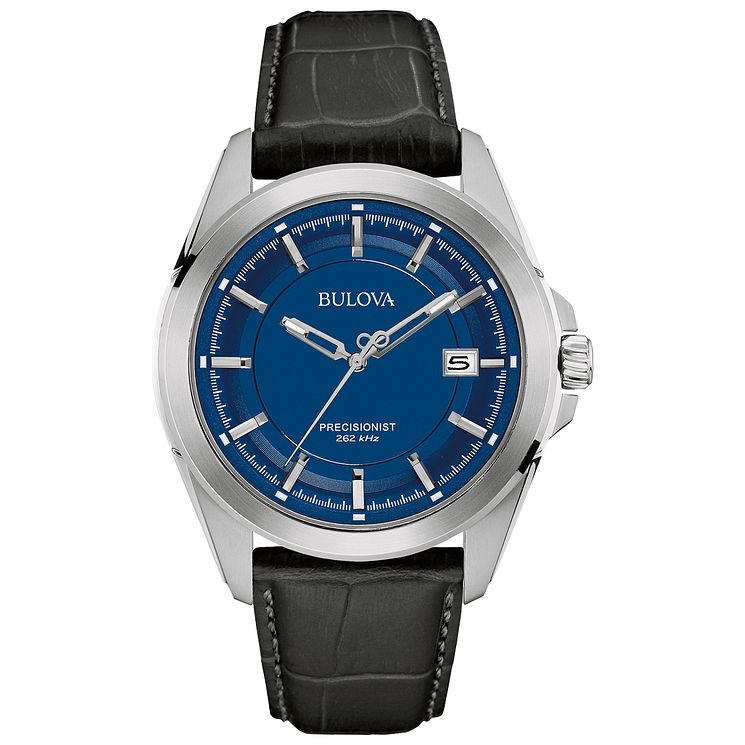 Bulova Precisionist Mens Stainless Steel Strap Watch