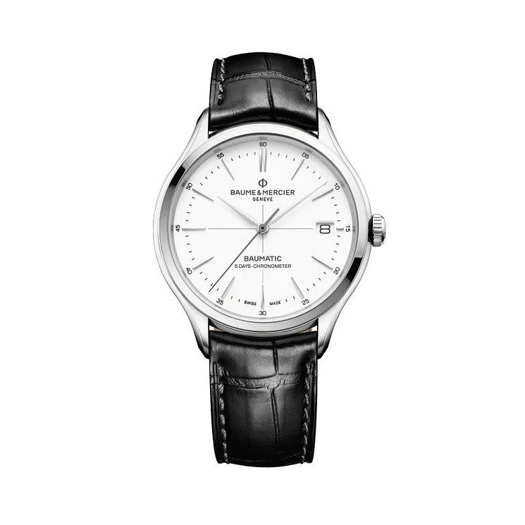 BaumeandMercier Clifton 10518 Mens Leather Strap Watch