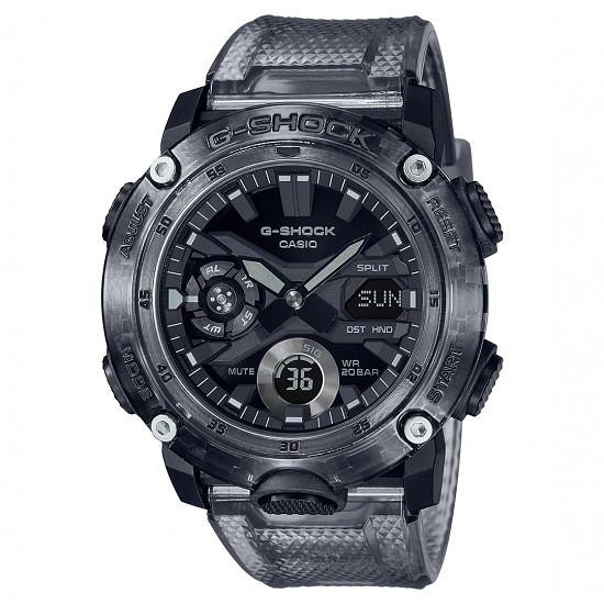 Casio G-shock Skeleton Mens Grey Rubber Strap Watch