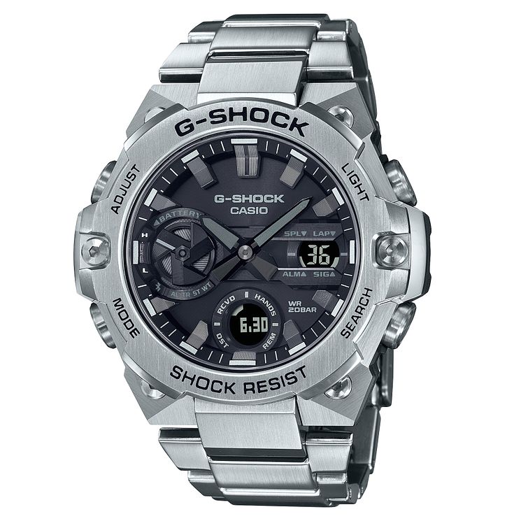 Casio G-steel Gst-b400d Mens Stainless Steel Bracelet Watch