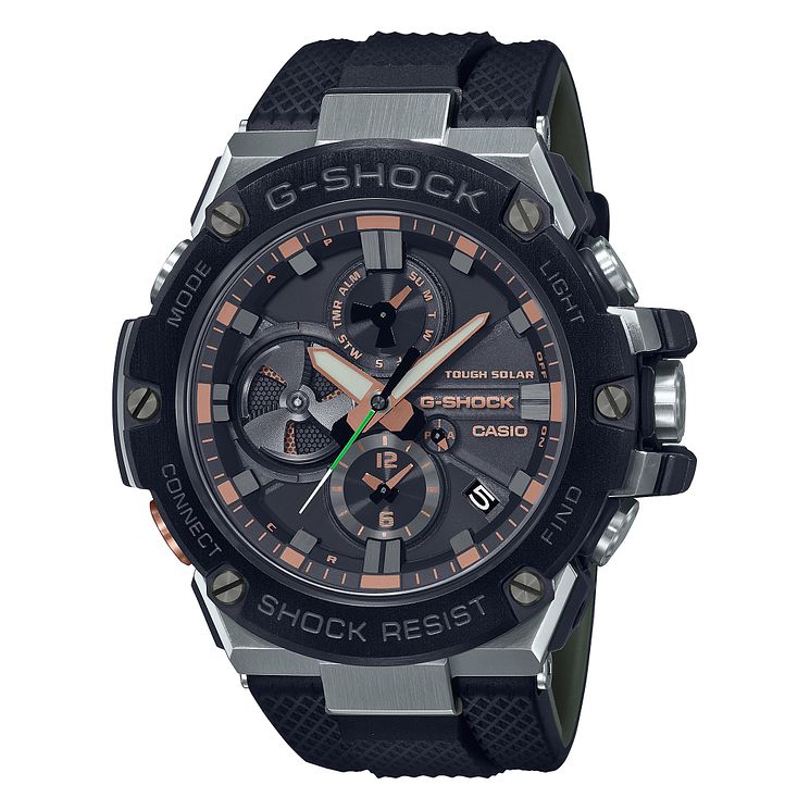 Casio G-steel Luxury Military Mens Black Rubber Strap Watch