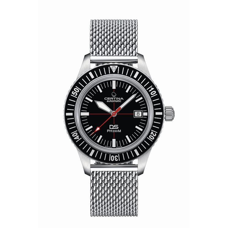 Certina Ds Ph200m Stainless Steel Mesh Bracelet Watch