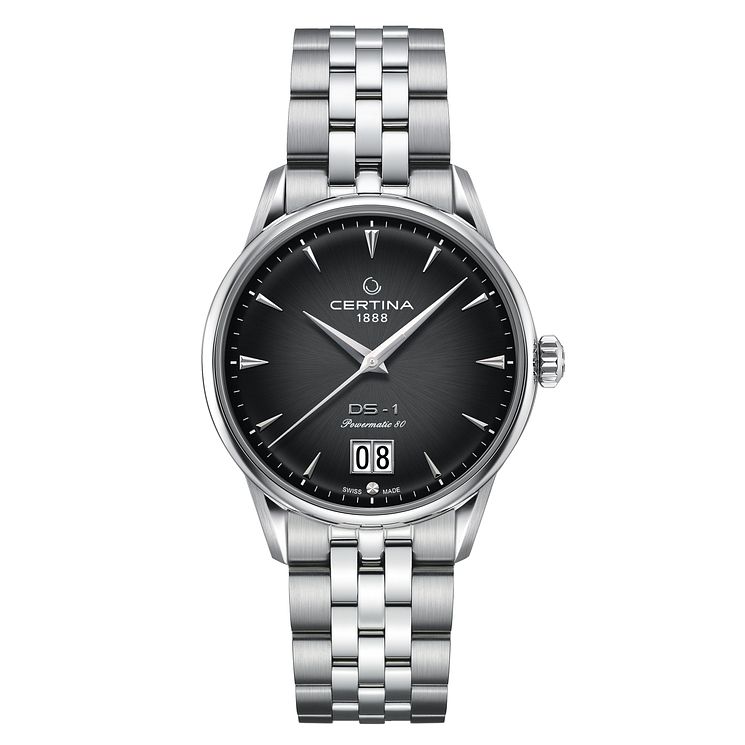 Certina Ds-1 Big Date Mens Stainless Steel Bracelet Watch