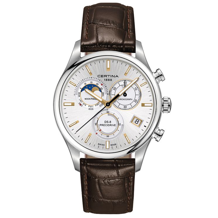 Certina Ds-8 Moonphase Mens Stainless Steel Strap Watch