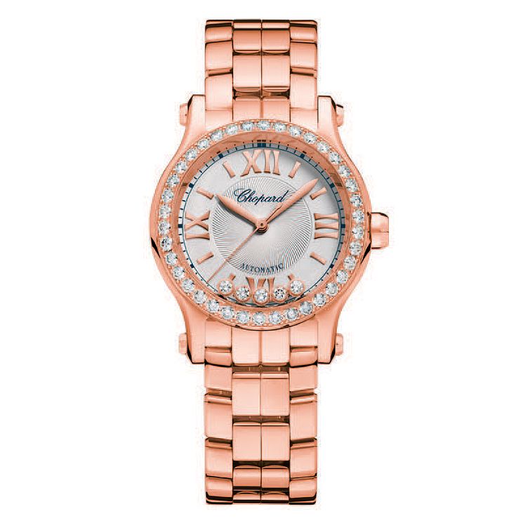 Chopard Happy Sport Ladies 18ct Rose Gold Bracelet Watch