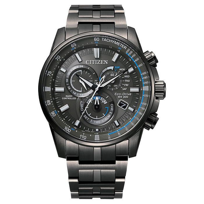 Citizen Perpetual Chrono A.t Mens Ip Bracelet Watch