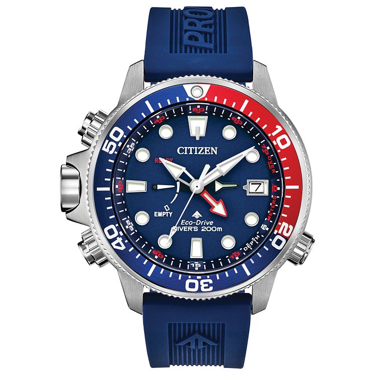 Citizen Promaster Aqualand Mens Blue Strap Watch