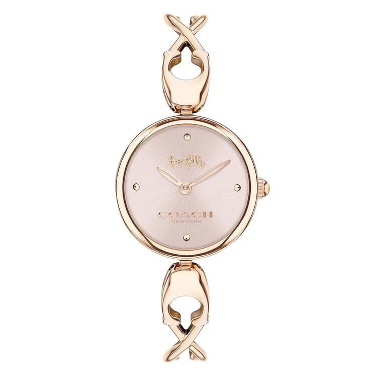 Coach Carroll Ladies Rose Gold Tone Bracelet Watch