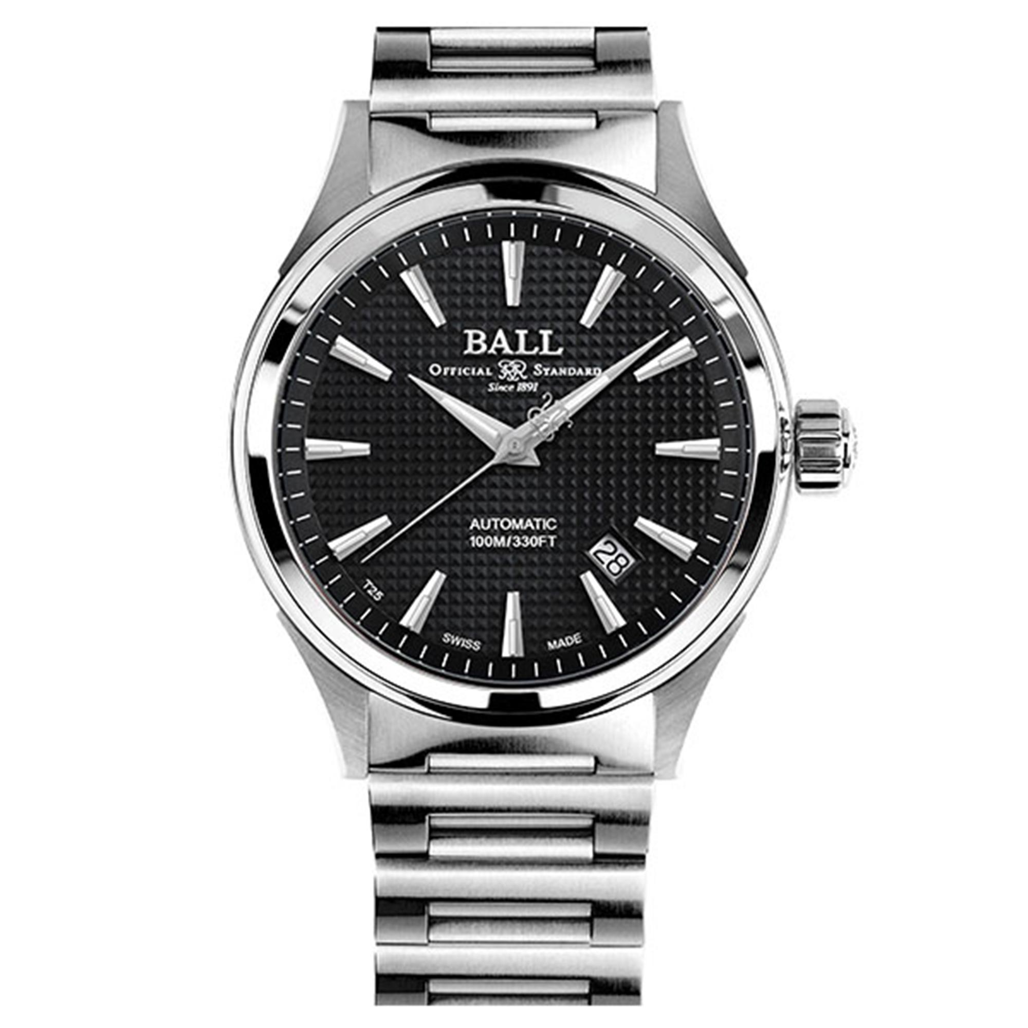 Ball Fireman Victory Automatic Black Dial Silver Stainless Steel Bracelet Mens Watch Nm2098c-s5j-be