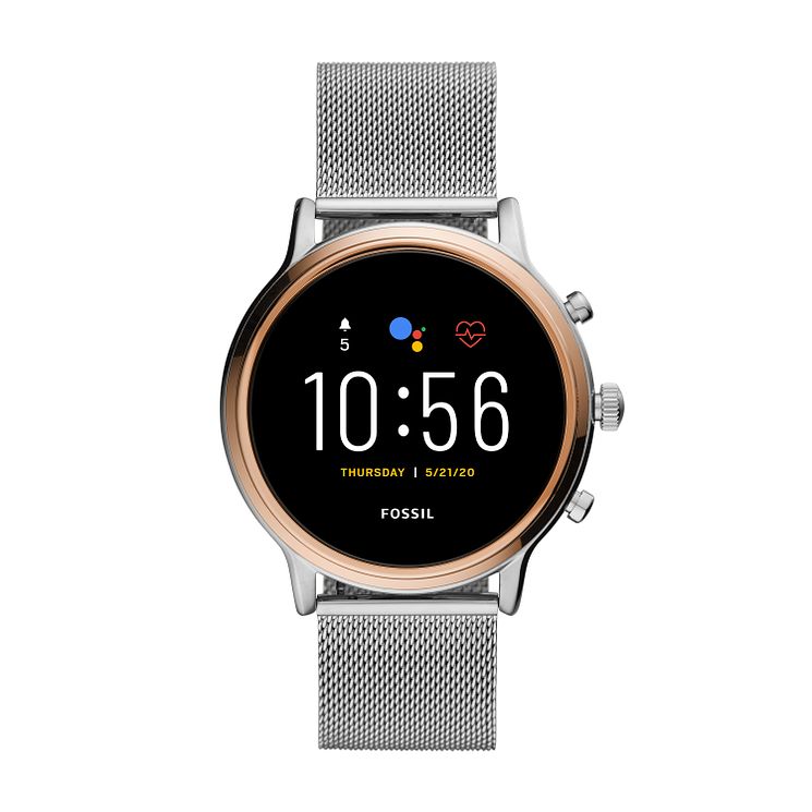 Fossil Stainless Steel Mesh Bracelet Smart Watch