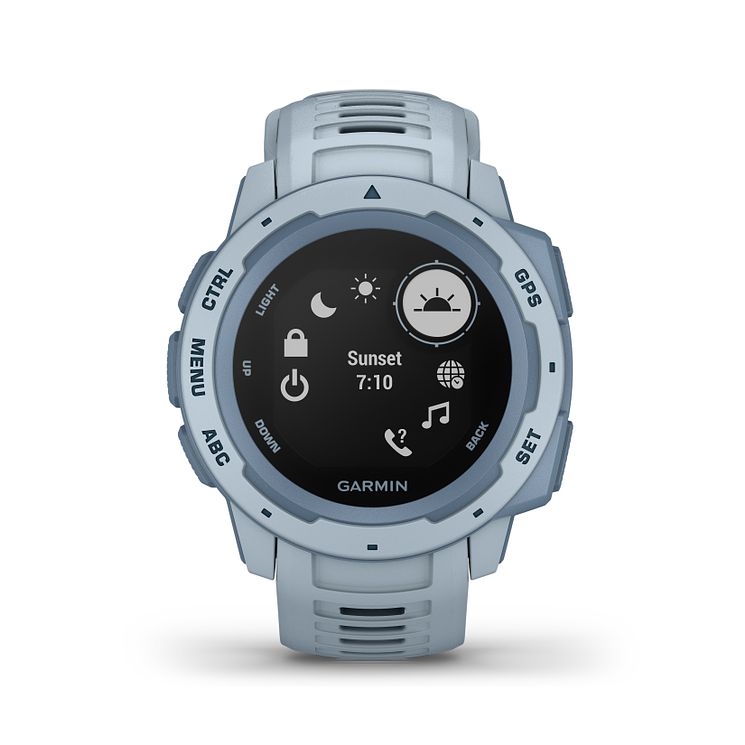 Garmin Instinct Gps Foam Blue Silicone Strap Watch