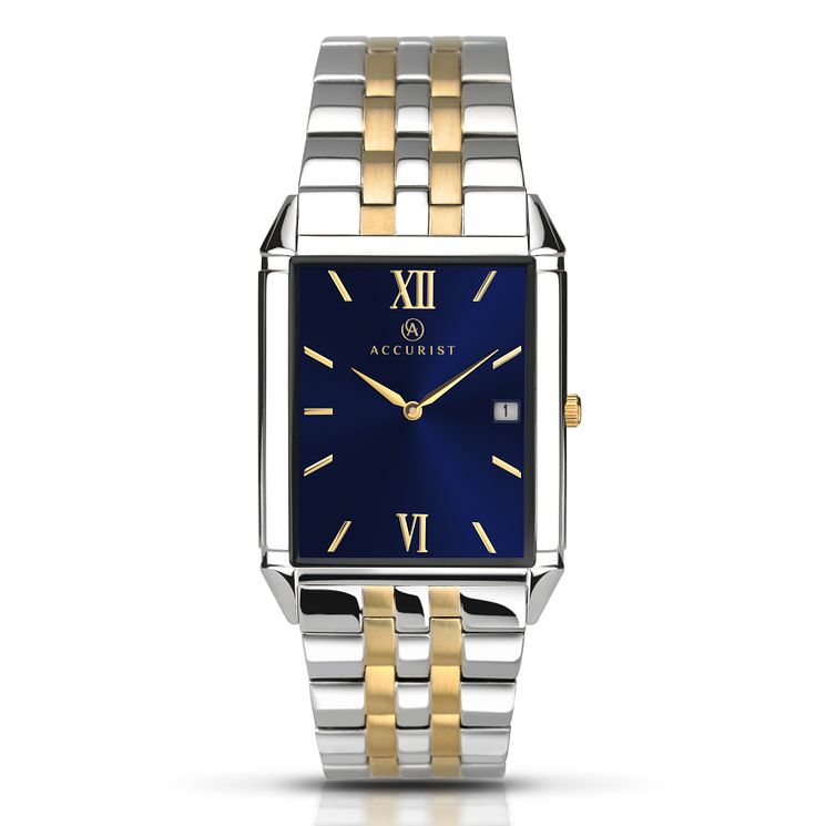 Accurist Mens Two Tone Stainless Steel Bracelet Watch
