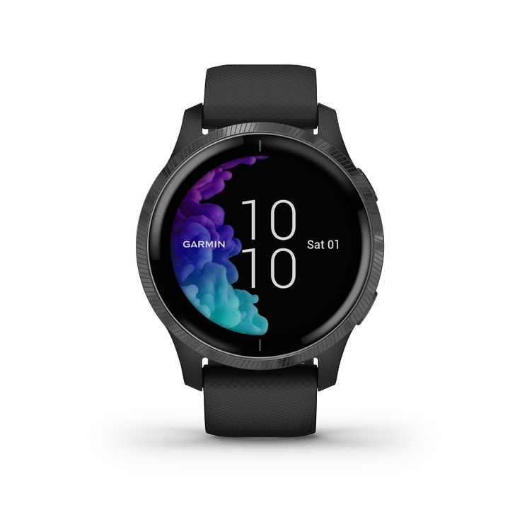 Garmin Venu Black Silicone Strap Smartwatch