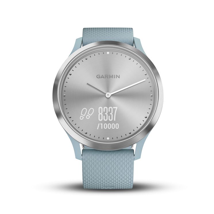Garmin Vivomove Hr Blue Silicone Strap Hybrid Smartwatch