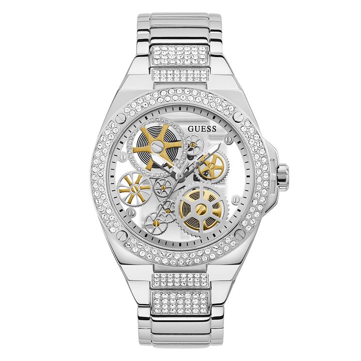 Guess Big Reveal Mens Stainless Steel Bracelet Watch