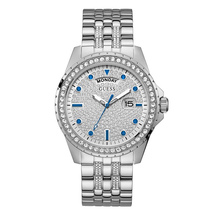 Guess Comet Mens Stainless Steel Bracelet Watch