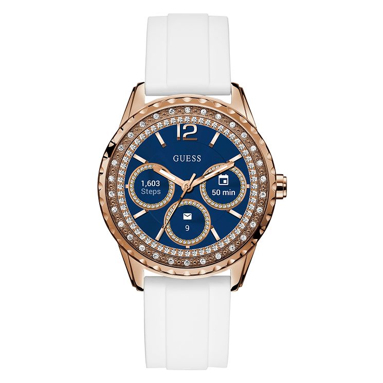 Guess Connect Touch White Silicone Strap Smartwatch