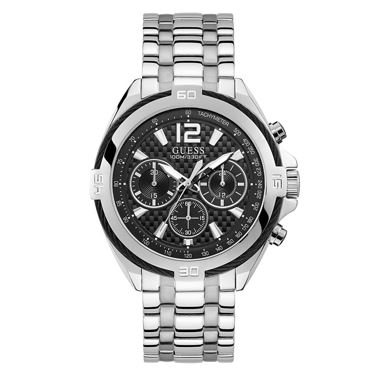 Guess Mens Chronograph Stainless Steel Bracelet Watch