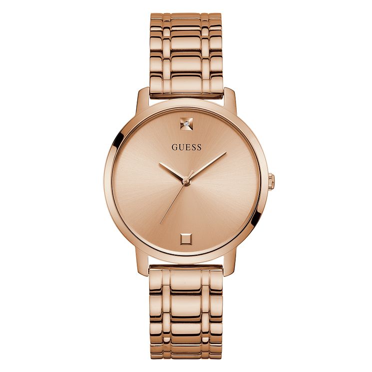 Guess Nova Crystal Ladies Rose Gold Tone Bracelet Watch