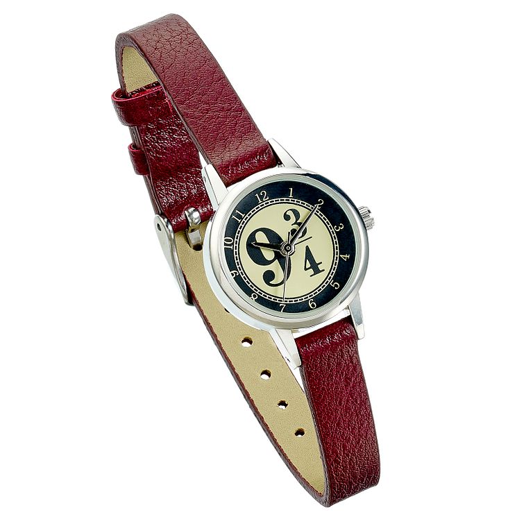 Harry Potter Platform 9 3/4 Burgundy Pu Strap Watch