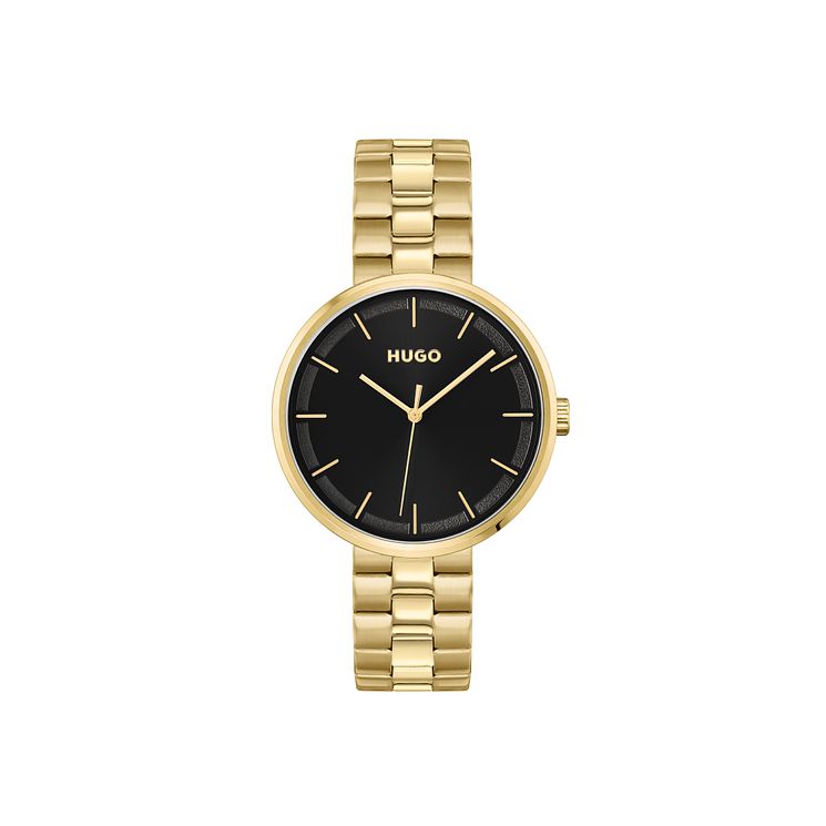 Hugo #crush Ladies Gold Ip Bracelet Watch