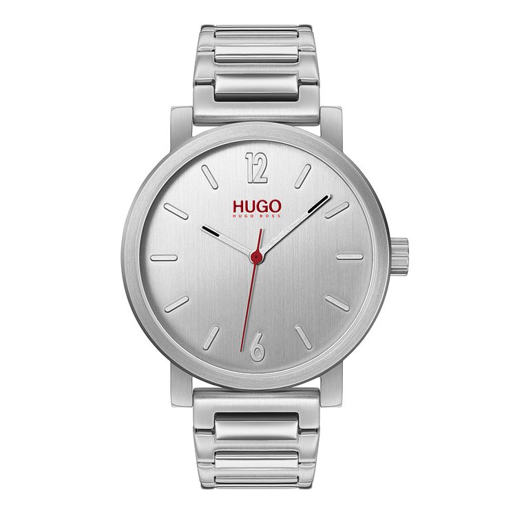 Hugo Rase Mens Stainless Steel Bracelet Watch