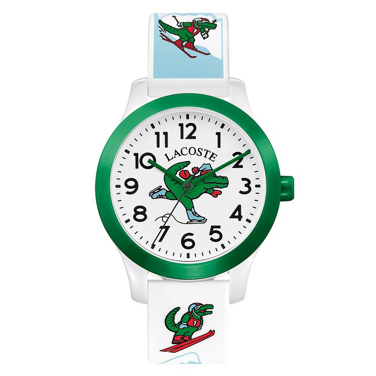 Lacoste 12.12 Holiday Kids White Silicone Strap Watch