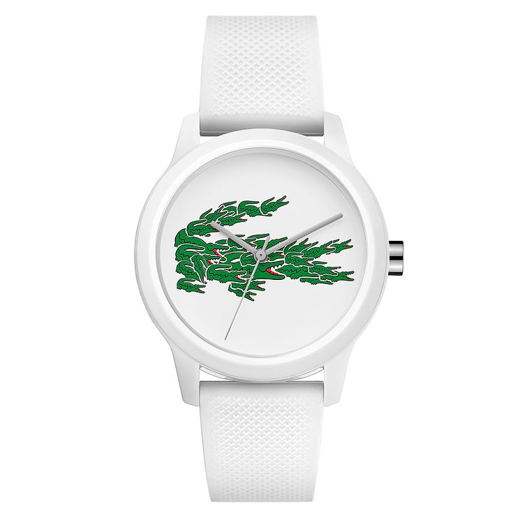 Lacoste 12.12 Holiday Ladies White Silicone Strap Watch