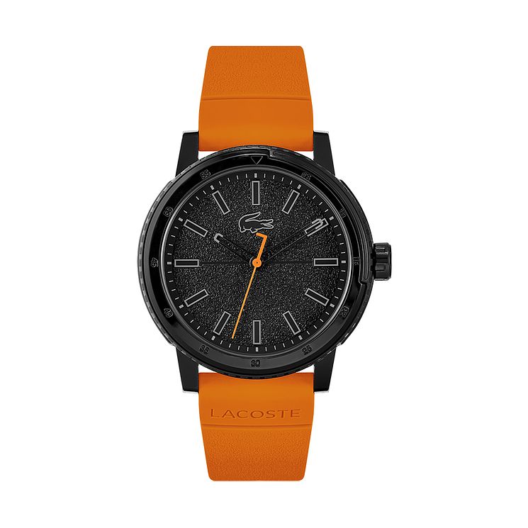 Lacoste Challenger Mens Orange Plastic Strap Watch